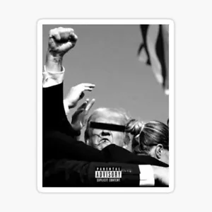 Adesivo copertina album DONALD TRUMP 7/13 Tentato Assassinio Trump - Foto 1 di 1