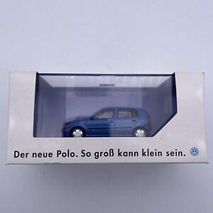 Herpa VW Polo Scale 1/43 Model Car Blue Colour Boxed Volkswagen dealers model