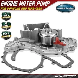 Engine Water Pump with Gasket for Porsche 928 1978-1987 V8 4.5L 4.7L 92810601522 - Picture 1 of 9