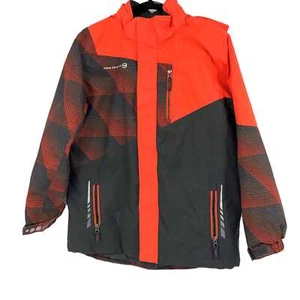 Free Country Orange/Gray Overcoat Raincoat | Ideal for Any Season - Picture 1 of 6