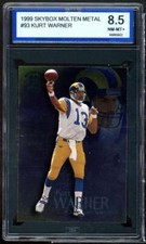 Kurt Warner Rookie Card 1999 Skybox Molten Metal #93 ISA 8.5 NM-MT+