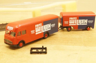 Ho 1:87 BREKINA 5718 Mercedes Benz MB LP 322 Tren" Fritz Wilken Múnich" - Imagen 1 de 4