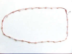 COLLANA RETE-CRISTALLI  MARQUISE ARGENTO 975  BAGNO ORO ROSA MADE IN ITALY - Imagen 1 de 2