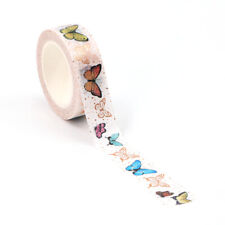 Spring Colorful Butterfly Rose Gold Washi Tape Planner Supply Scrapbook Crafts