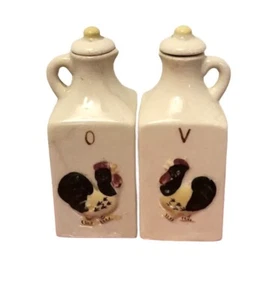 Vintage 1950’s FarmHouse Ceramic Rooster Vinegar / Oil  Wall Decor Collectible - Picture 1 of 7