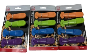(3) Chef Craft 21091 Magnetic Kitchen Clips Refrigerator Clips 4 pieces 8374134 - Picture 1 of 4