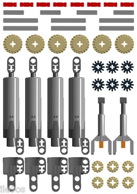 Lego Linear Actuator PRO Kit (técnica, cilindro, pistón, robot, potencia, funciones, coche) Foto 1 de 4