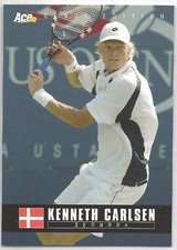 2005 Ace Authentic Debut Edition -  Kenneth Carlsen Tennis Card #88