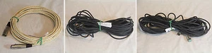 1 x Male - Female 3pin MIC Shielded Cable Microphone Cord - CHOOSE FROM LIST - Picture 1 of 10