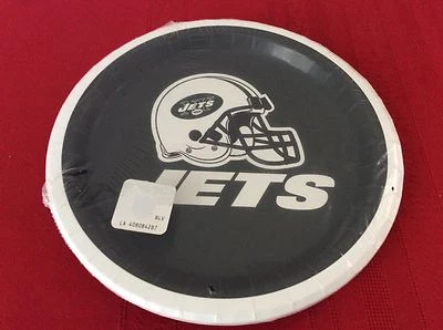 NWT New York Jets NFL Pro Football Sports Party 7" Paper Dessert Plates (S3) - Image 1 of 4