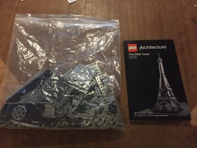 LEGO- ARCHITECTURE- THE EIFFEL TOWER- 21019- 100% COMPLETE SET - Image 1 of 4