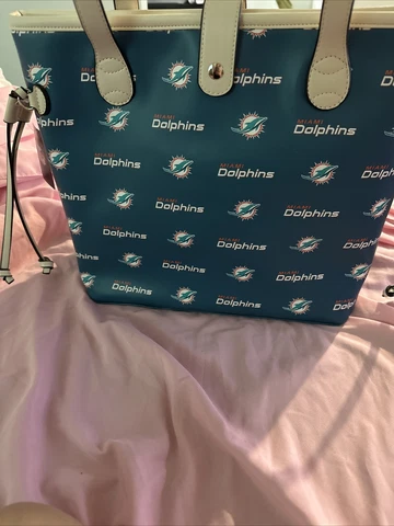 New Miami Dolphins Big Logo NFL Woman's Victory Purse by Little Earth Cover