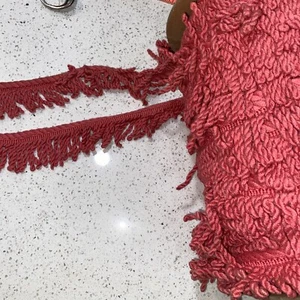 Vintage Rose Chainette Fransen 2,5" Lampenschirm Borte Handwerk Kissen Vorhänge 5 Yd verkauft - Bild 1 von 3