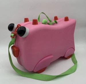 Kids Pink Trunki Ride-On Suitcase Hand Luggage - Picture 1 of 7