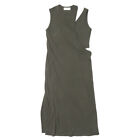 Little Suzie Asymmetry Layerd Dress Ls046 M Dark Green Sleeveless Dress