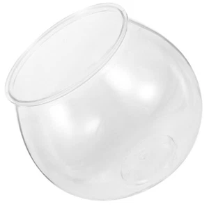 Terrarium Jar Aquarium Transparent Plastic Fish Tank Vase Clear Water Bowl - Picture 1 of 12