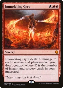 MTG Immolating Gyre NM Jumpstart JMP carta Magic Gathering inglese - Foto 1 di 3