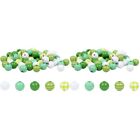  100 pièces perles en bois accessoire de fête Patrick fête de la Saint-Patrick bijoux artisanat