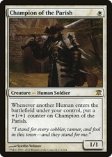 Champion of the Parish Innistrad PLD White Rare MAGIC GATHERING CARD ABUGames