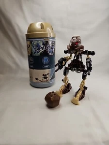 Lego Bionicle Technic Pohatu 8531 Ritirato Vecchia Lattina Codice 834 Calci Marrone Roccia Tan - Foto 1 di 6