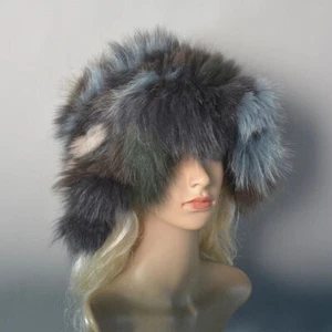Genuine Real Fox Farm Fur Caps Hats Ladies Beanies Solid Girls Fashion Party Hat - Bild 1 von 14