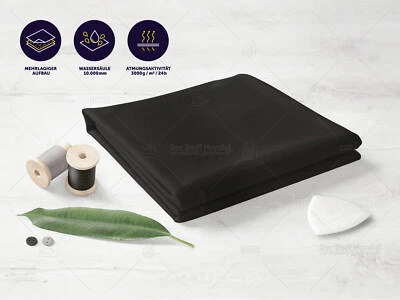 SOFTSHELL Stoff Funktionsstoff Jackenstoff winddicht GRAUBRAUN EUR 16,98/m - Bild 1 von 3