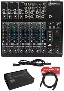 Mackie 1202VLZ4 12-channel Analog Low-Noise Mixer w/4 ONYX Preamps+DI Box+Cable - Picture 1 of 12