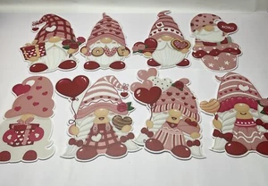 Glenmal 12 Pcs Valentine's Day Yard Signs Gnomes Swedish Tomte Elf Corrugated - Picture 1 of 4