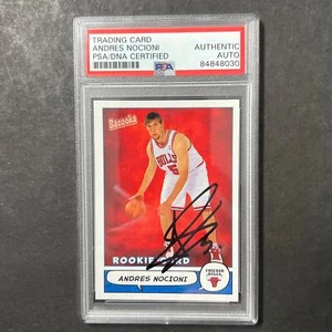 2004-05 Topps Bazooka #185 Andres Nocioni Signed Card AUTO PSA Slabbed RC Bulls - Picture 1 of 2