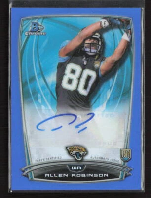 2014 Bowman Chrome #RCRA-AR Allen Robinson Blue Refractor Auto /199 RC - Image 1 of 2
