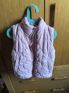 H&M Girls Pink Gilet/ Body Warmer Size 3 -4 Years - Picture 1 of 3