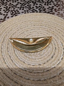 Cartera sin asas Tammy's Mom Evening In Paris #9421-9 dorada media luna perla Japón v2 - Imagen 1 de 5