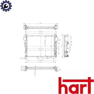 RADIATOR ENGINE COOLING 606 474 FOR MERCEDES-BENZ S-CLASSSL M113.941/948 4.3L - Picture 1 of 8