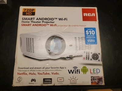 Projector Smart RCA Android Apple Wifi Home Theater Projector - Image 1 of 4