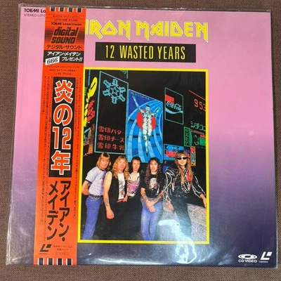 Sealed IRON MAIDEN 12 Wasted Years JAPAN Laser Disc LD L070-1119 OBI 1st press - Image 1 of 4