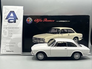 1/18 AUTOart Alfa Romeo 1750 GTV LH Drive White READ ME 70101 ; - Picture 1 of 18