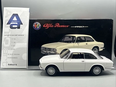 1/18 AUTOart Alfa Romeo 1750 GTV LH Drive White READ ME 70101 ; - image 1 of 4