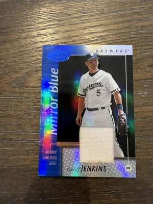 2002 Leaf Certified #61 Geoff Jenkins Mirror Blue #/75 - Image 1 of 2