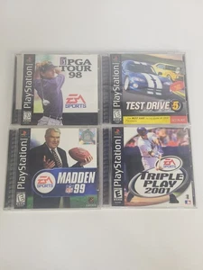 PlayStation 1 Sports Game Lot (4) PGA Tour 98, Madden 99, Triple Play 2001, Test - Bild 1 von 6