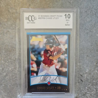 Bowman Draft Picks Chase Utley Phillies 2001 Foto 1 de 4