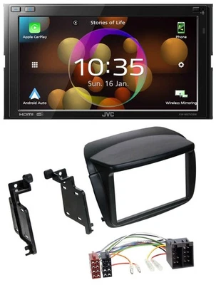 JVC DAB MP3 2DIN Bluetooth USB Autoradio für Fiat Doblo ab 10 Opel Combo ab 12 - Bild 1 von 4