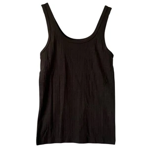 Aerie Tank Top Women's M Ribbed Dark Grey Casual Lounge Basic - Picture 1 of 4