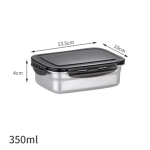 Stainless Steel Fresh-keeping Box with Sealed Lid Food Fruit Lunch Box Container - Picture 1 of 25