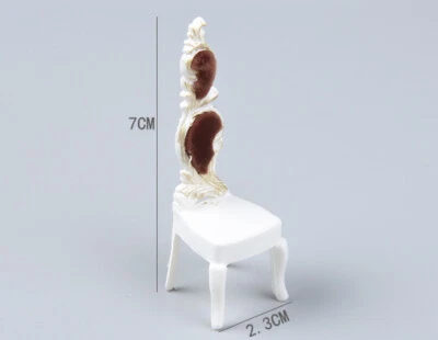 3PC Armchair 1:25 Scale Dining Chairs Miniatures Scene Model Indoor Sand Table - Image 1 of 4