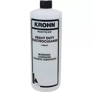 Krohn Heavy Duty Electrocleaner 1 Quart Electro Cleaner Plating Solution - Picture 1 of 1
