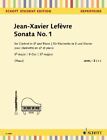 Sonata No. 1     sheet music from: M?thode de Clarinette  Lef?vre, Jean-Xavier C