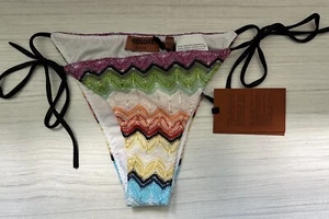 NWT Authentic Women's Missoni Multicolor Bikini Bottom Size 42 IT ( Small ) - Picture 1 of 5