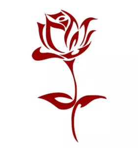 Flower Vinyl Decal Sticker Door Car Window Laptop Wall Love Rose USA Seller - Bild 1 von 5