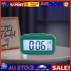 Digital Alarm Clock Large-character Mute Clock for Bedside Office (Dark Green)