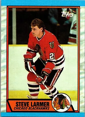 1989-90 Topps - #179 Steve Larmer - Image 1 of 2